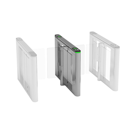 CONAC-878|Central hinged glass doorway for 750 mm passageway 