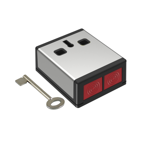CQR-4|Anti-theft push button with interlock via double selectable button as NC or NA