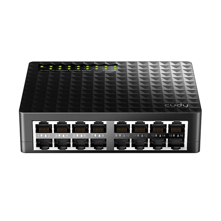 CUDY-41|Comutador Fast Ethernet de 16 portas