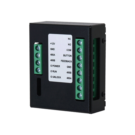 DAHUA-1091N | Dahua Access Control extension module. It extends the functions between the access control terminal and the video door entry stations. RS485 communication. Connection to electronic or magnetic locks. 3 status indicators