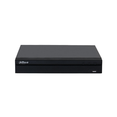 DAHUA-1243N-FO | NVR IP Dahua de 16 canales 12MP. Formato Smart H.265+/Smart H.264+. 80/60Mbps de entrada/salida. Salidas HDMI y VGA simultáneas. Compatible con cámaras con protección perimetral SMD Plus. Capacidad de 1 HDD SATA. 1 RJ45 Fast Ethernet. 2 USB 2.0. 12V CC