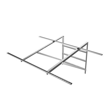 DAHUA-1372 | Dahua solar panel mounting bracket. Made of Q235 steel. Pole mounting. Installation diameter: Ø160 ~ 200 mm. Adjustable angle range: 10° ~ 50°. Colour silver-grey. Suitable for solar panel DAHUA-2968 (PFM371-M330).