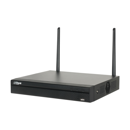 DAHUA-1665-FO | 4 channel NVR IP WiFi up to 8MP. H.265+/H.265/H.264+/H.264. Playback up to 4 channels . 4K/8MP, 6MP, 5MP, 4MP, 3MP, 1080P, 1,3MP, 720P, etc. Recording up to 80 Mbps. HDMI (4K) and VGA (1080P) output. 1 HDD SATA III. 1 RJ45 Fast Ethernet. 2 USB 2.0. 12V DC. Compact 1U.