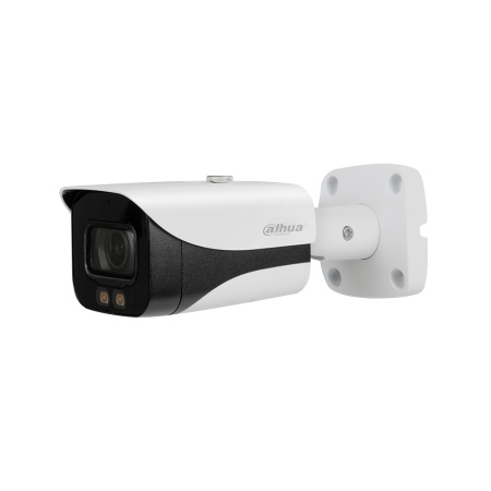 DAHUA-1702 | 4 in 1 bullet camera Full Color StarLight with Smart Light of 40 m for outdoors. 1/2,8” CMOS, 2MP. 4 in 1 output (HDCVI / HDTVI / AHD / 960H) by DIP switch. 3,6 mm lens (89,5°). 0,001 lux. ICR filter. OSD, AWB, AGC, BLC, HLC, real WDR 120dB, 2D/3D-NR. Audio input (microphone incorporated). IP67. 3AXIS bracket. 12V DC.