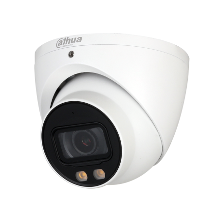 DAHUA-1703 | 4 in 1 dome Full Color StarLight with Smart Light of 40 m for outdoors. 1/2,8” CMOS 2MP. 4 in 1 output (HDCVI / HDTVI / AHD / 960H) by DIP switch. 3,6 mm lens (89,5°). 0,001 lux. ICR filter. OSD, AWB, AGC, BLC, HLC, real WDR 120dB, 2D/3D-NR. audio input (microphone incorporated). IP67. 3AXIS. 12V DC.