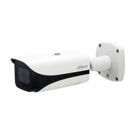 DAHUA-1725-FO | IP bullet camera with Smart IR of 100 m StarLight series, vandal protection for outdoors. 1/2,8” CMOS, 2MP. Triple stream. H.265+/H.265/H.264+/H.264. 2MP at 50ips. ICR filter. 0,006 lux F1.4. 7~35 mm motor lens (34,45°~10,68°). 16X digital zoom. OSD, AWB, AGC, BLC, HLC, WDR 140dB, SSA, 3D-DNR, 4 ROI, defog, mirror, EIS, motion detection and privacy mask. People counter. IVS. Video output. Audio: 1 in / 1 out. Alarm: 2 in / 1 out. MicroSD slot. Onvif, API. IP67, IK10. 3AXIS. 12V DC. PoE+.