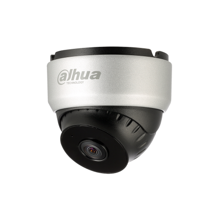 DAHUA-1774 | IP mobile special minidome for vehicles with Smart IR 20m. H.265+/H.265/H.264+/H.264. 1/3” CMOS of 3 MP. Triple stream. 3MP @25 fps. 2,8 mm lens (H: 86°; V: 62°). 16X digital zoom. ICR. OSD, AWB, AGC, BLC, HLC, digital WDR, 3D-DNR, 4 ROI, mirror, motion detection and privacy mask. IVS. Facial detection. M12 network interface (aviation). MicroSD slot. Onvif. 12V DC with M12 interface (aviation).