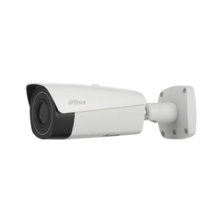 DAHUA-1867 | Thermal IP bullet camera. Resolution 640 x 512. Lens 13 mm (48.9 ° x 38.8 °). Detection of people up to 382 meters and vehicles up to 850 meters. CVBS / BNC video output. AGC, 3D-DNR, 4 ROI zones, video sensor and privacy masks. Intelligent Video Analysis (IVS). 1 audio input / 1 output. 2 inputs / 2 alarm outputs. RS485. IP67. Lightning-proof 6KV. 12V DC. PoE / ePoE.