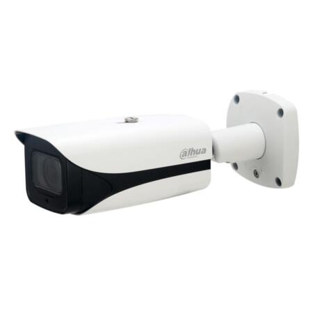 DAHUA-1893-FO | IP bullet camera AI Series with Smart IR of 120 m, vandal protection for outdoors. 1/2,7” CMOS, 5MP. Triple Stream. H.265+/H.265/H.264+/H.264/MJPEG. 5MP at 20fps. ICR filter. 0,015 lux F1.3. 7 ~ 35 mm motor lens (31°~9°). OSD, AWB, AGC, BLC, HLC, WDR 120dB, 3D-DNR, 4 ROI, mirror, motion detection and privacy mask. Face capture, face attributes, perimeter protection and people counter. IVS. 2 way audio. Alarm: 2 in / 1 out. MicroSD slot. Onvif, CGI, P2P. IP67, IK10. 3AXIS. 12V DC. PoE. ePoE.