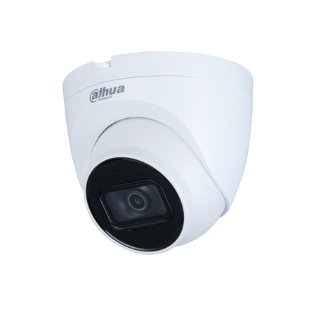 DAHUA-1980N-FO | Dome fisso IP Dahua con Smart IR di 30m per esterni. 1/2,7” CMOS da 2MP. 2 flussi. Formato di compressione H.265+, H.264+, H.265, H.264, MJPEG. Risoluzione fino a 1080P a 25 ips. filtro ICR. 0,005 lux F1.6. Ottica fissa da 2,8 mm (111°). OSD, AWB, AGC, BLC, HLC, WDR digitale, 3D-NR, 4 zone ROI, specchio, sensore video e privacy mask. Rilevamento intelligente (IVS). Microfono incorporato. Slot per microSD. Onvif, CGI, P2P. IP67. 3ASSI. Alimentazione 12 V CC e PoE