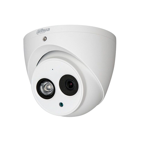 DAHUA-2040-FO | Dome 4 in 1 Dahua. 8MP@15ips. 4-in-1 switchable output. ICR, 0.03 lux, Smart IR 50m. 3.6mm fixed lens. WDR 120dB, 2D/3D-NR. Includes microphone. IP67, 3AXIS