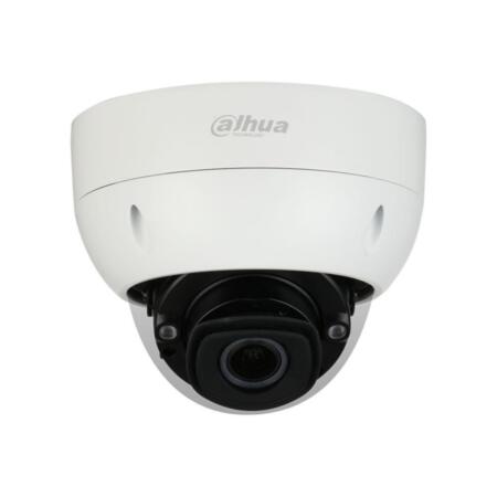 DAHUA-2122-FO | Dahua IP vandal dome AI Series with Smart IR of 40 m, for outdoors. 1/1,8” CMOS, 4MP. 5 streams. H.265/ H.264/ MJPEG. 4MP at 50fps. ICR filter. 0,001 lux F1.2. 2,7 ~ 12 mm motor lens (114°~47°). OSD, AWB, AGC, BLC, WDR 140dB, 3D-DNR, 4x ROI, mirror, motion detection and privacy mask. Face capture, face attributes, perimeter protection and people counter. IVS. 2 way audio. Alarm: 3 in / 2 out. MicroSD. RS485. Onvif, CGI, P2P. IP67, IK10. 3AXIS. 12V DC. PoE. ePoE.