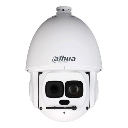 DAHUA-2135 | StarLight IP Dahua motorized dome of the AI series of 200°/sec. with IR of 300m, for outdoor. H.265+ / H.265 / H.264+ / H.264 / MJPEG format. 1/2.8” CMOS, 4 MP. Triple stream. Resolution up to 4MP @ 25fps. 45X optical zoom of 3.91 ~ 177.7 mm. 16X digital zoom ICR filter 0.005 / 0.0005 lux. OSD, AWB, AGC, BLC, HLC, WDR 120dB, 2D / 3D-DNR, digital defog, EIS, motion detection, privacy masks. Autotracking Perimeter protection, video metadata, facial detection. Intelligent Detection (IVS). 300 DH-SD and Pelco-D / P presets. Audio: 1 in / 1 out. Alarm: 7 in / 2 out. MicroSD slot Onvif, CGI. IP67 Lightning-proof 8KV. 36V DC Hi-PoE Includes stand and power supply.