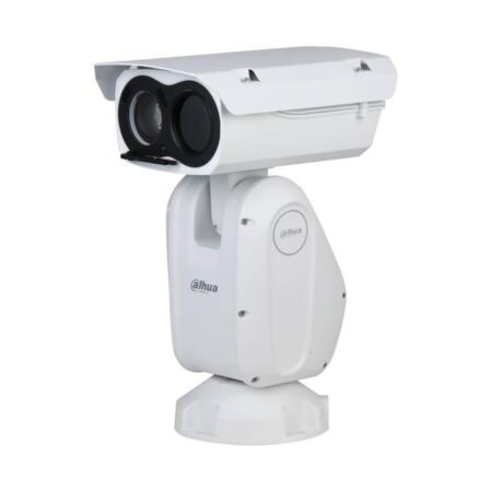 DAHUA-2148 | Caméra thermique motorisée + Dahua visible à 140 ° / sec. avec éclairage IR pour l'extérieur. Caméra thermique avec résolution 400 x 300, objectif thermique 75 mm. Détection de personnes jusqu'à 2931 mètres et de véhicules jusqu'à 7843 mètres. Caméra visible avec CMOS Sony 1 / 2,8 "2 mégapixels. Zoom optique 50 ~ 6,6 ~ 330 mm. Détection intelligente (IVS). Détection d'incendie et d'alarme. 300 préréglages. 1 entrée audio / 1 sortie. 7 entrées / 2 sorties d'alarme Port RS485 Emplacement MicroSD Onvif, PSIA, CGI IP67 24V AC Comprend alimentation