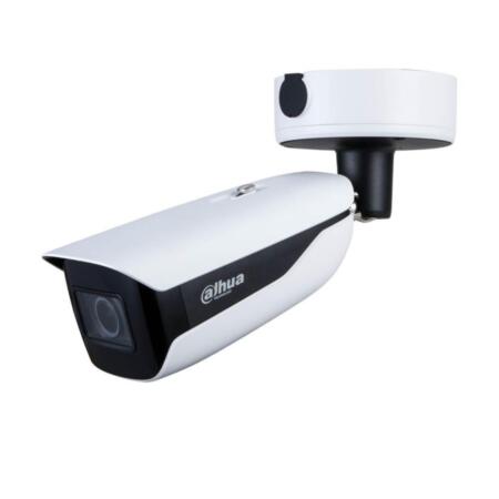 DAHUA-2154-FO | Dahua AI Series IP vandal bullet camera with 60 m Smart IR, for outdoors. 1/1.8” CMOS of 8MP. 3 streams H.265 / H.264 / MJPEG format. Resolution up to 8MP at 25fps. ICR filter 0.003 lux F1.2. 2.7 ~ 12 mm motor lens (114 ° ~ 47 °). OSD, AWB, AGC, BLC, WDR 120dB, 3D-DNR, 4 ROI zones, mirror, motion detection and privacy masks. Facial capture, face attributes, perimeter protection and people counting. IVS. 2 way audio. Alarm: 3 in / 2 out. MicroSD slot RS485 Onvif, CGI, P2P. IP67, IK10. 3AXIS. 12V DC PoE ePoE.