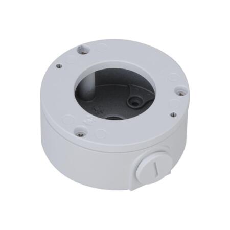 DAHUA-2163 | Caja de conexiones para montaje en pared. Fabricada en aluminio. Para cámaras DAHUA-2034 (PTZ1C203UE-GN-W) y DAHUA-2036 (PTZ1C200UE-GN-W). Color blanco.