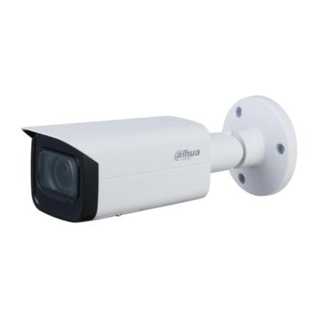 DAHUA-2167-FO | Dahua StarLight IP Bullet Camera with 60m Smart IR for outdoor. 1 / 2.7 ”5MP CMOS. Triple Stream. H.265 + / H.265 / H.264 + / H.264 / MJPEG format. Up to 5MP resolution at 20ips. ICR filter. 0.005 lux. 2.7 ~ 13.5mm (99 ° ~ 26 °) motorized lens. OSD, AWB, AGC, BLC, HLC, WDR 120dB, 3D-DNR, 4 ROI zones, mirror, video sensor and privacy masks. Intelligent detection (IVS). 1 audio input / 1 output. 1 input / 1 alarm output. MicroSD slot. Onvif, CGI, P2P, Milestone. IP67. 3AXIS. 12V DC. PoE.
