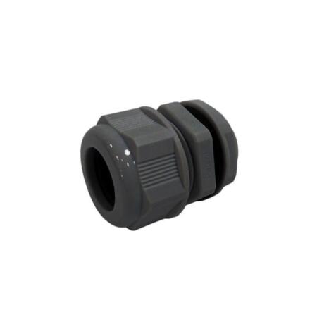 DAHUA-2176 | Pieza pasacable en color negro con prensaestopas compatible con DAHUA-230 (PFA121), DAHUA-225 (PFA122), DAHUA-214 (PFA123), DAHUA-1245 (PFA130-E), DAHUA-1754 (PFA13A-E) y DAHUA-579 (PFA138).