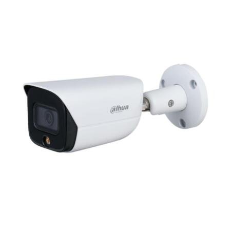 DAHUA-2220-FO | Telecamera bullet IP Dahua StarLight con illuminazione bianca da 30 m per esterni. CMOS 1 / 2,7 "da 5 MP. Triple Stream. Formato H.265 + / H.265 / H.264 + / H.264 / MJPEG. Risoluzione fino a 5 MP a 20 ips. Filtro ICR. 0,003 lux. Ottica fissa da 2,8 mm (98 °). OSD, AWB, AGC, BLC, HLC, WDR 120dB, 3D-DNR, 4 zone ROI, specchio, sensore video e maschere privacy. Rilevamento intelligente (IVS). 1 ingresso audio / 1 uscita. 1 ingresso allarme / 1 uscita. Slot per microSD. Onvif, CGI, P2P, Milestone. IP67. 3AXIS. 12V DC. PoE.