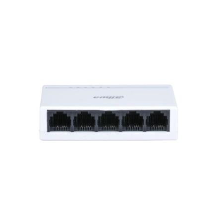 DAHUA-2222|Commercial-grade L2 unmanageable switch with 5 Fast Ethernet ports