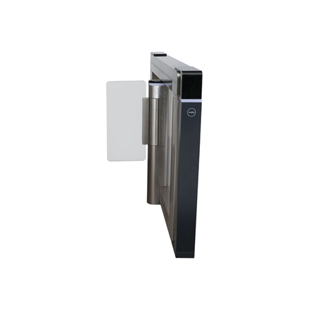 DAHUA-2289 | Dahua Access Control Barrier. Right motor, left barrier, 1 reader. Integrated access control module, turnstile control module, alarm module. IC card reading function. RS485 and RS232 wired system. Stainless steel cabinet with a thickness of 2 mm. Applicable to outdoor environments such as industrial parks, office buildings, schools, factories, CBD, residential areas and more. Supports fingerprint sensor modules, barcode reader, and facial recognition modules (sold separately)