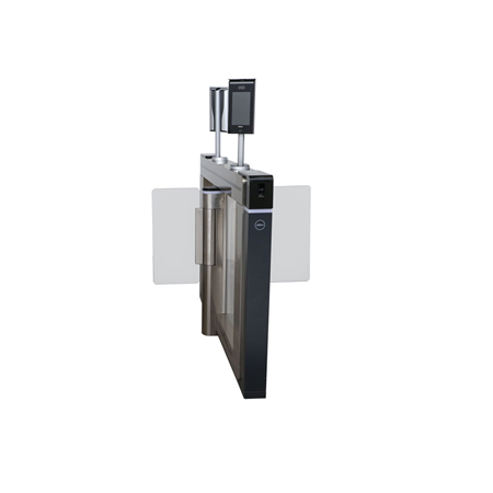 DAHUA-2291 | Dahua Access Control Barrier. Motors and barriers on both sides, 2 readers, 2 access control terminals with facial recognition. Integrated access control module, turnstile control module, alarm module. IC card reading function. RS485 and RS232 wired system. Stainless steel cabinet with a thickness of 2 mm. Applicable to outdoor environments such as industrial parks, office buildings, schools, factories, CBD, residential areas and more. Supports fingerprint sensor modules, barcode reader, and facial recognition modules (sold separately)