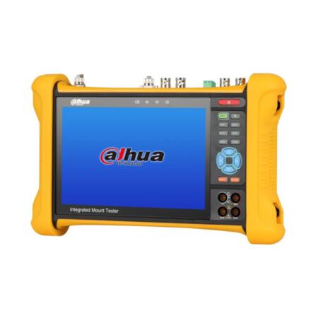 DAHUA-2608 | Dahua 6 in 1 multifunction CCTV tester. 7 ”IPS retina capacitive touch screen (1920x1200). Supports IP / HDCVI / HDTVI / AHD / CVBS / SDI. HDMI input / output. PoE, 12V DC / 2A and USB 5V / 2A power output. It incorporates a 37Wh large capacity battery, with a duration of up to 10 hours. Supports TDR (network cable / coaxial cable), test and localization of UTP cables, VFL optical cable. It has a digital multimeter function. It has an optical power meter test function.