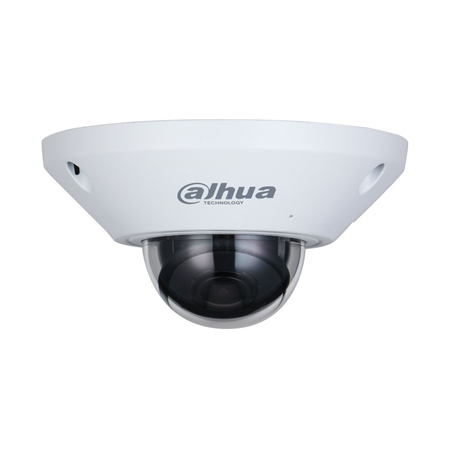 DAHUA-2618N-FO | Domo móvil IP Dahua. 5MP@25ips, H.265+/H.265. Día/Noche, 0,006 lux. Óptica fija de 1,4 mm. WDR 120dB, SSA, 3D-DNR. Protección perimetral y conteo de personas. Incorpora micrófono y 1 entrada / 1 salida de audio. 1 entrada / 1 salida de alarma. Ranura MicroSD, Onvif, IP67, IK10, 12V CC, PoE