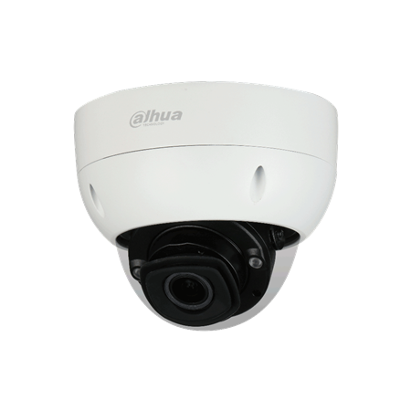 DAHUA-2670-FO | Domo fijo IP AI Series con Smart IR de 50 m, antivandálico para exterior. 1/1,8” progressive CMOS de 2 megapíxeles. Triple Stream. Formato H.265/H.264/MJPEG. Resolución de hasta 2MP a 25ips. Filtro ICR. 0.003 lux. Óptica motorizada de 2,7 ~ 18 mm (107°–33.9°). OSD, AWB, AGC, BLC, HLC, WDR 120dB, 3D-DNR, 4 zonas ROI, espejo, videosensor y mascaras de privacidad. Captura facial, atributos de rostros, protección perimetral y conteo de personas. Detección inteligente (IVS). Mapa de calor. 1 entrada / 1 salida de audio. 3 entrada / 1 salida de alarma. Ranura MicroSD. Onvif, CGI, P2P. IP67, IK10. 3AXIS. 12V CC / 24V CA. PoE. ePoE.