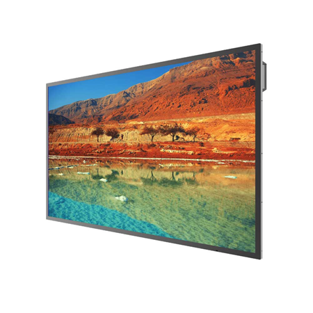DAHUA-2703 | Monitor LED Ultra HD de 64,5". Resolución nativa de 3840 x 2160. Interfaz de entrada: 1 HDMI, 1 VGA, 1 USB, 1 entrada de audio, 1 RS232, 1 OPS. Interfaz de salida: 1 RS232, 1 salida de audio. Incorpora dos altavoces de 8W. Incluye cable HDMI, cable de alimentación, control remoto y peana. VESA 600x400.