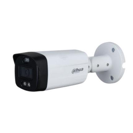 DAHUA-2711 | Caméra bullet couleur Dahua 4 en 1 avec dissuasion active Éclairage blanc intelligent de 40 m pour l'extérieur. CMOS 1 / 2,7 ”de 5MP. Résolution jusqu'à 5MP à 20ips. Sortie 4 en 1 (HDCVI / HDTVI / AHD / 960H) commutable par OSD. 0,005 lux F1.2. Objectif fixe de 3,6 mm (83 °). OSD, AWB, AGC, BLC, HLC, WDR numérique, 2D-NR. 1 sortie d'alarme. Il intègre un flash et une sirène bleu / rouge. IP67. 3AXIS. 12V DC.