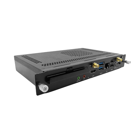 DAHUA-2721 | Removable PC module for Dahua interactive monitors. Compatible with DAHUA-2718, DAHUA-2719 and DAHUA-2720 monitors. Intel Kaby Lake i5 CPU, 4G RAM, 128GB SSD. Dual-channel DDR4 memory. 80-pin JAE connection. Supports M.2 WiFI / BT module. Supports M.2 SSD module