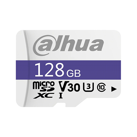DAHUA-2860 | Tarjeta MicroSD Dahua de 128GB. Fuerte compatibilidad, admite todo tipo de productos digitales. Admite grabación de video 4K, imagen de alta definición, grabación en cualquier momento. Impermeable, resistente a la temperatura, antimagnético y soporta rayos X en caso de inspecciones de seguridad