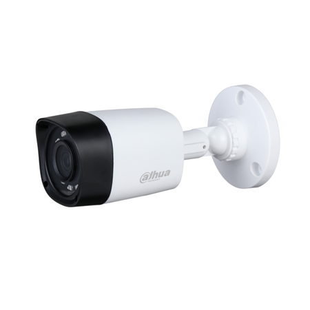 DAHUA-2875 | 4 in 1 bullet camera PRO series with Smart IR of 20 m for outdoor. 1 / 2.7 ”CMOS of 4MP. 4 in 1 output (HDCVI / HDTVI / AHD / 960H) switchable via OSD or from DAHUA-498 remote control. 2.8 mm (105 °) fixed lens. 0.02 lux. ICR filter. OSD, AWB, AGC, BLC, HLC, digital WDR, 2D-NR, privacy masks. IP67. 3AXIS. 12V DC.