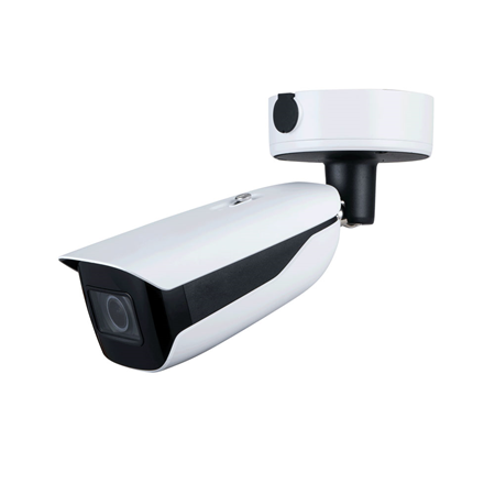 DAHUA-2888-FO | Dahua WizMind IP bullet camera with Smart IR of 60m vandal resistant for outdoors. 12MP 1 / 1.7 ”CMOS. 5 streams. Smart H.265 +, Smart H.264 +, H.265, H.264, MJPEG format. Resolution up to 12MP at 25ips. ICR filter. 0.01 / 0.001 lux F1.8. 2.7 ~ 12mm (103 ° ~ 44 °) motorized lens. OSD, AWB, AGC, BLC, HLC, digital WDR, 3D-NR, 4 ROI zones, Defog, mirror, video sensor and privacy masks. Face detection, perimeter protection, people counting. Intelligent detection (IVS). 1 audio input / 1 output. 3 alarm inputs / 2 outputs. RS485 port. MicroSD slot. Onvif, P2P. IP67, IK10. 3AXIS. 12V DC. PoE +. ePoE