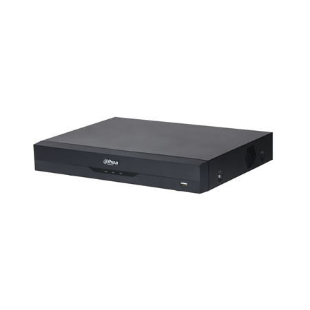 DAHUA-2948-FO | XVR 5 in 1 Dahua WizSense con 4 canali HDCVI / HDTVI / AHD / CVBS + 8 canali IP 8MP (aggiunti agli ingressi BNC). Gli ingressi BNC possono essere convertiti in IP. Formato AI / H.265 + / H.265 / H.264 + / H.264. Audio bidirezionale. Riproduce 4 canali. 64 Mbps. Registrazione 8MP (7 ips), 6MP (10 ips), 5MP (12 ips), 4K-N, 4MP, 3MP (15 ips), 4M-N, 1080N, 720P, 960H, D1, CIF (25 ips ). Uscita HDMI (4K) e uscita VGA (1080P). Protezione perimetrale a 2 canali. Riconoscimento facciale a 2 canali. SMD Plus a 4 canali. Supporta 1 HDD SATA fino a 10 TB. RJ45 Fast Ethernet. Onvif, CGI, P2P, DDNS. 2 USB, 1 RS485. 12V DC. scrivania