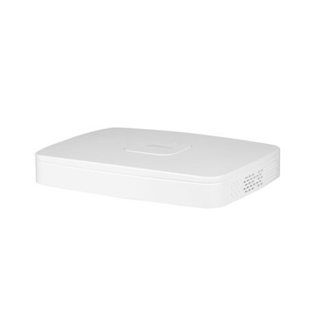 DAHUA-2975-FO | Dahua 5-in-1 XVR with 4 HDCVI/HDTVI/AHD/CVBS channels + 2 IP 6MP channels (in addition to BNC inputs). BNC inputs can be converted to IP. Formato AI/H.265+/H.265/H.264+/H.264. Bi-directional audio. 4-channel playback. 32 Mbps. Recording 5M-N (10 fps), 4M-N, 1080P (15 fps), 1080N, 720P, 960H, D1, CIF (25 fps). HDMI and VGA (1080P) outputs. 1-channel perimeter protection. 1-channel face detection. 4-channel SMD Plus. Up to 1 SATA HDD up to 6TB. RJ45 Fast Ethernet. Onvif, CGI, P2P, DDNS. 2 USB2.0. 12V DC. Desktop