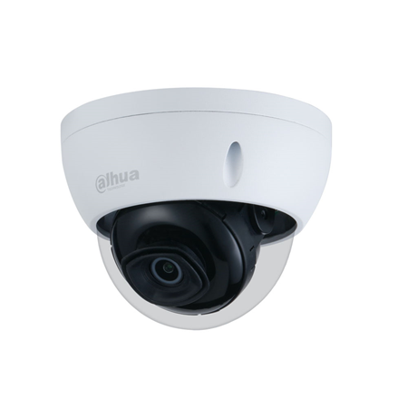 DAHUA-2982-FO | Dôme fixe Dahua IP avec Smart IR 30m résistant au vandalisme pour une utilisation en extérieur. CMOS 1/2.8 "2MP. Double flux. Format Smart H.265+/H.265/Smart H.264+/H.264/MJPEG. Résolution jusqu'à 1080P à 25ips. Filtre ICR. 0,002 lux F1.6. Optique fixe de 2,8 mm (106°). OSD, AWB, AGC, BLC, HLC, WDR 120dB, 3D-DNR, 4 zones ROI, videosensor et masques de confidentialité. Détection intelligente (IVS). Slot MicroSD. Onvif, CGI. IP67, IK10. 12V DC. PoE.
