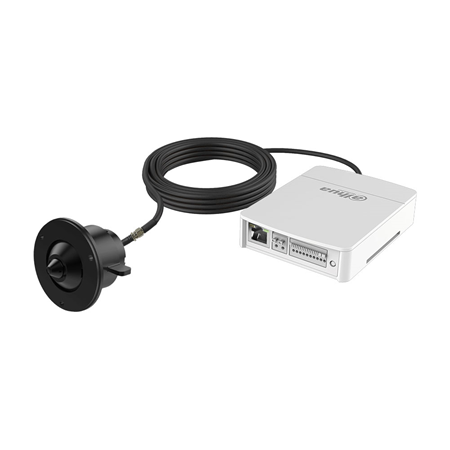 DAHUA-2996-FO | Mini telecamera IP giorno/notte. H.265+/H.265/H.264+/H.264. 1/2,7” CMOS da 4MP. Triplo flusso. Risoluzione fino a 4MP @ 25 ips. Obiettivo pinhole da 2,8 mm (101°). 0,005 / 0,0005 lux. OSD, AWB, AGC, BLC, HLC, 120dB real WDR, 3D-NR, sensore video e privacy mask, zone ROI. Rilevamento video intelligente (IVS), rilevamento volti. 1 ingresso audio / 1 uscita. 2 ingressi allarme / 2 uscite. 1 RS232. Slot per microSD. Onvif. 12V CC. PoE.