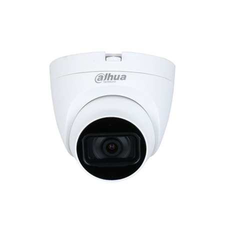 DAHUA-3008 | Domo fijo Dahua 4 en 1 serie PRO con Smart IR de 30 m para exterior. CMOS 1/2,7” de 5MP. Salida 4 en 1 (HDCVI / HDTVI / AHD / 960H) conmutable. Óptica fija de 2,8 mm (111°). 0,005 lux. Filtro ICR. OSD, AWB, AGC, BLC, HLC, WDR digital, 2D-NR, máscaras de privacidad. Incorpora micrófono. IP67. 3AXIS. 12V CC