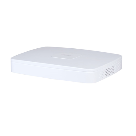 DAHUA-3009-FO | Dahua 8 channel 4K / 8MP IP NVR. Smart H.265 + / Smart H.264 + / H.265 / H.264 / MJPEG. Two-way audio. Playback of up to 8 channels. 12MP, 4K / 8MP, 5MP, 4MP, 3MP, 1080P, 720P, etc. 200/200 Mbps. HDMI (4K) and 1 VGA (1080P) outputs. 2 channel perimeter protection. 1 channel facial recognition. 4-channel SMD Plus. 1 HDD SATA capacity. 1 Gigabit RJ45. 2 USB 2.0. 53V DC. 8 PoE ports