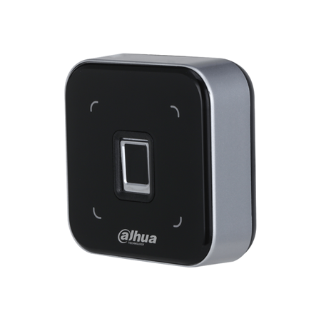 DAHUA-3051 | Dahua indoor fingerprint inscription reader. Support IC cards (Mifare card), ID card issuance and fingerprint collection. USB 2.0 Plug & Play interface: no need to install drivers. LED indicator and buzzer warning. Compatible with SmartPSS AC and DSS Pro platforms. PC material and acrylic panel suitable for indoor use