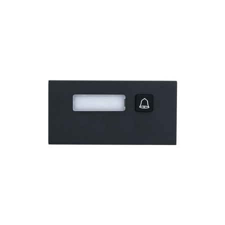 DAHUA-3100 | Módulo de 1 botón mecánico de llamada. Forma parte del sistema modular VTO4202FB-X de Dahua. Los módulos hacen que el sistema tenga una gran capacidad de expansión. Panel de aluminio anodizado. Grado de protección IP65. Antivandálico IK07