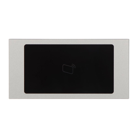 DAHUA-3205 | Módulo lector de tarjetas RFID Dahua para videoportero IP modular VTO4202F-X. Hasta 10 000 tarjetas.  Fabricado en plástico y metal. Sistema modular. IP65, IK07. Color gris y negro.
