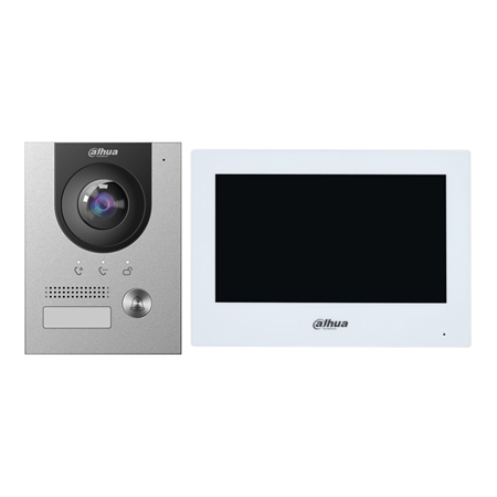 DAHUA-3207 | <strong>Dahua 2-wire video door entry kit consisting of:</strong>. 1x 2-wire video door entry unit <strong>DHI-VTO2202F-L</strong>. 1x 2-wire WiFi monitor <strong>DAHUA-3203</strong> (DHI-VTH2622GW-W). 1x accessory <strong>DAHUA-2096</strong> (VTM115) to install on the surface.
