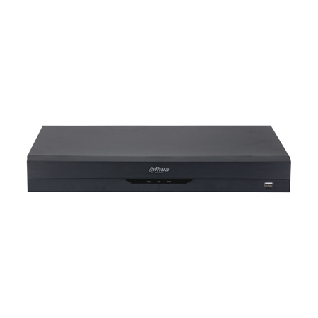 DAHUA-3303-FO | XVR 5 in 1 Dahua 32 channels 5M-N. AI/H.265+/H.265 formats. 32 BNC HD channels or 32 IP channels. 5M-N@10ips recording. 128 Mbps bandwidth. HDMI 4K, VGA 1080P and BNC outputs. Two-way audio. Coaxial audio. Perimeter protection, SMD Plus, facial recognition/detection, IoT and POS. Support 2 x 16TB HDD, 1 x RJ45, 2 x USB, 1 x RS485