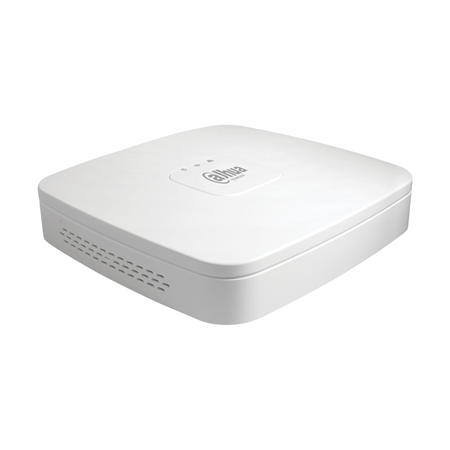 DAHUA-3316-FO | NVR IP Dahua de 16 canales 4K/8MP. Formato H.265/H.264. 80Mbps de entrada. Salidas HDMI (1080P) 1 VGA (1080P) simultáneas. Capacidad de 1 HDD SATA. 1 RJ45 Gigabit. 2 USB 2.0. 12V CC