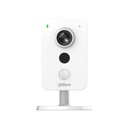 DAHUA-3332-FO | Dahua 2MP WiFi IP compact camera with 10m infrared lighting for interiors. PIR support. 2MP 1/2.7” CMOS. dual-stream. H.265/H.264/MJPEG format. 1080P resolution at 25ips. ICR filter. 0.215lux F2.0. 2.8mm fixed lens (102°). AWB, AGC, BLC, HLC, digital WDR, 3D-DNR, 4 ROI zones, mirror, video sensor and privacy masks. MicroSD slot. Onvif, CGI .2AXIS. 12V DC.