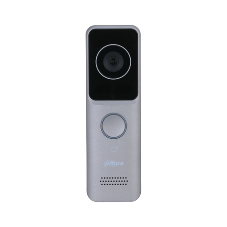 DAHUA-3333 | Dahua WiFi video door station. 1 call button. IP65 suitable for outdoor use. 2 megapixel camera with IR lighting. Unlocking by card, APP and indoor monitor. Two-way audio. Capacity up to 3000 cards. Tamper alarm. Supports standard PoE