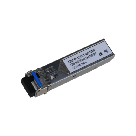 DAHUA-3359 | Módulo SFP de fibra simple de 1,25 Gbps. Distancia de hasta 20km. Conector LC. Compatible con SFP MSA. Monitorización de diagnóstico digital. Huella SFP enchufable en caliente. Se vende por pares, receptor y emisor